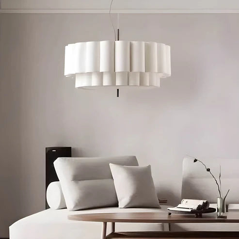 ALVA Cirkel-Modern taklampa med mjuka lager och varm karaktär