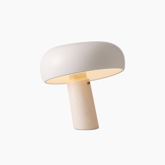 Mushroom Bordslampa Vit marmor