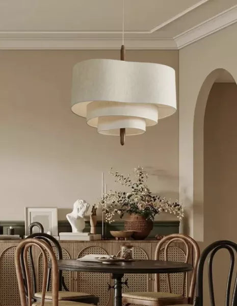 Japandi Pebble-Pendellampa